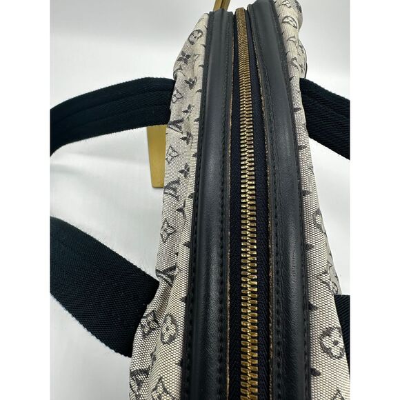 Louis Vuitton Navy Monogram Mini Lin Josephine GM Satchel - Picture 2 of 15